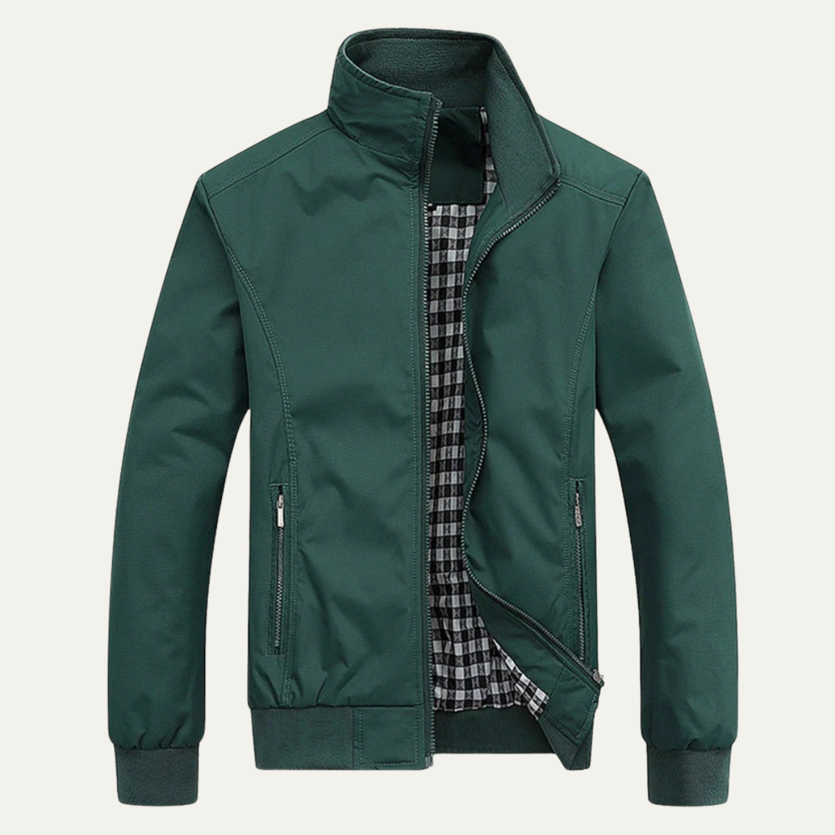 The Chesterfield Men’s Casual Lightweight Bomber Zip Up Jacket