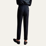 The Riccione Men’s Slim Fit High Waist Pleated Dress Pants