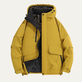 The Urbino Men's Thickened Waterproof Hooded Casual Jacket