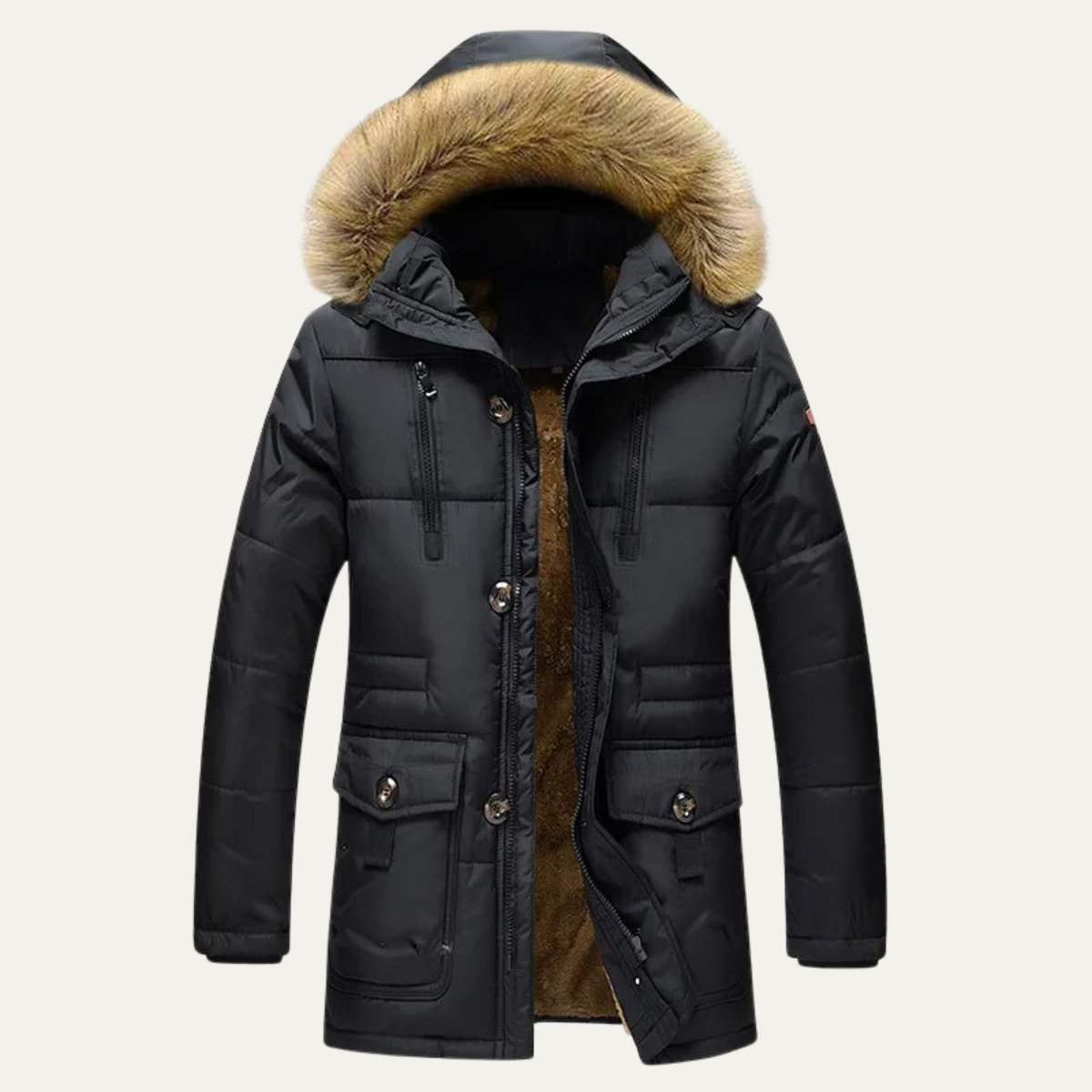 The Thameside Men’s Waterproof Down Parka Jacket