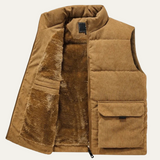 The Penzance Men's Corduroy Lightweight Quilted Gilet