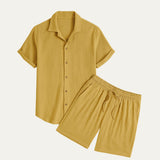 The Corsica Linen Set – Summer Shirt & Trousers for Men