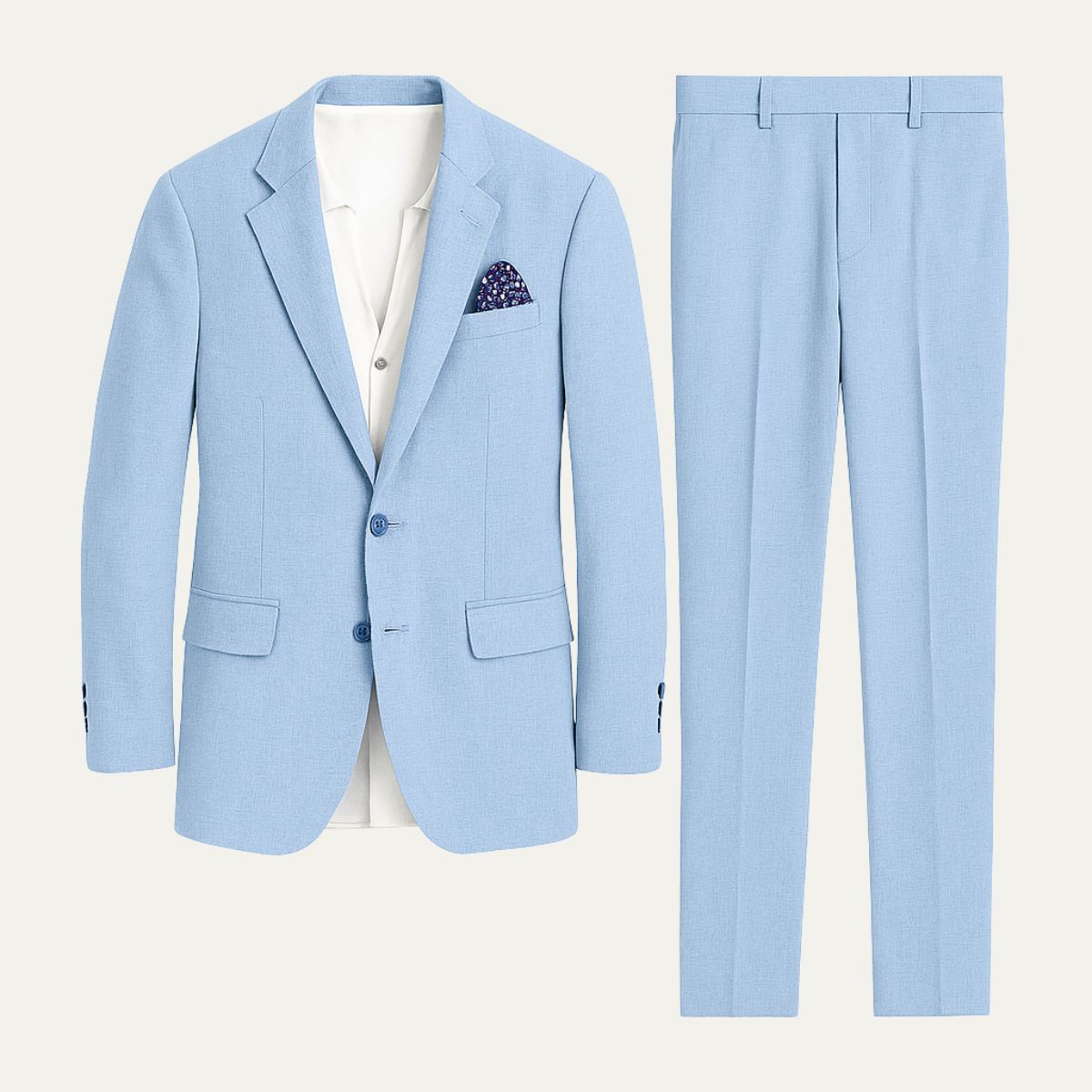 The Santorini Linen Wedding Guest Men’s Suit