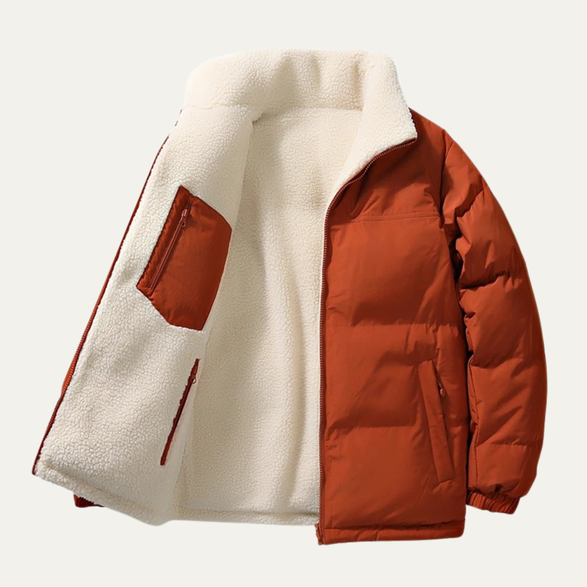 The Ancona Men's Double sided Warm Wool Cotton Coat