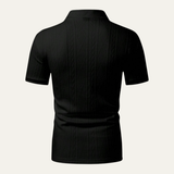 The Ridgebrook Men’s Textured Button-Up Casual Polo Shirt