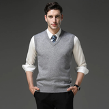 The Castellina Men’s Soft Anti-Pilling V-Neck Knitted Vest