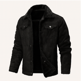 The Braxton Men’s Shearling Vintage Leather Jacket