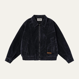 The Caldaro Men’s Retro Zip Up Suede Bomber Jacket