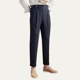 The Riccione Men’s Slim Fit High Waist Pleated Dress Pants