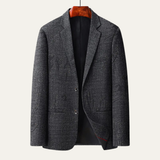 The Sassicaia Men’s Slim Fit Smart Casual Checked Blazer Suit