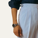 The Cattolica Men’s Elegant High Waist Pleated Suit Pants