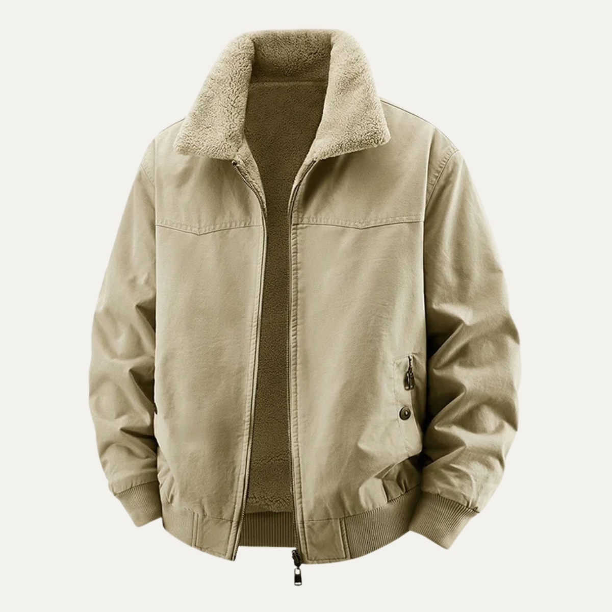 The Cardiff Men's Fleece Lined Reversible Bomber Jacket