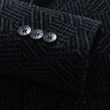 The Ellsworth Men’s Warm Fleece Lined Textured Winter Blazer