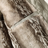 The Lacco Ameno Men’s Fur Lined Quilted Winter Jacket with Sherpa Collar