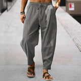 The Cedarhill Men’s Soft Linen Wide Leg Casual Pants