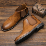 The Mantova Men’s Classic Retro Slip On Ankle Leather Chelsea Boots