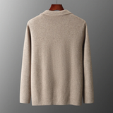 The Huntley Men's Soft Suit Collar Merino Wool Knit Cardigan