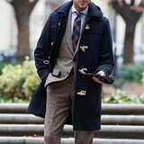 The Montrose Ridge Men’s Classic Wool Blend Winter Toggle Duffle Jacket