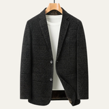 The Portwell Men’s Business Chenille Warm Fur Lined Blazer