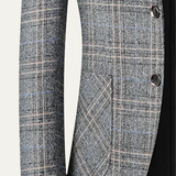 The Merrifield Men's Smart Casual Checked Lightweight Slim Fit Blazer