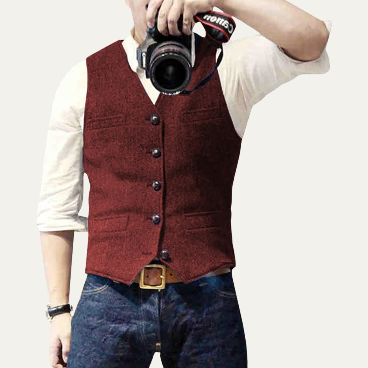 The St. Andrews Men's Elegant Button-Up Vintage Vest