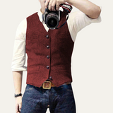 The St. Andrews Men's Elegant Button-Up Vintage Vest