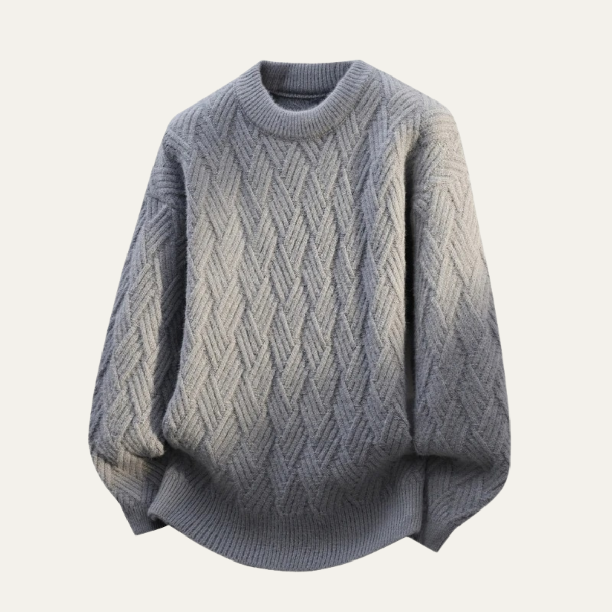 The Deerfield Men’s Soft O Neck Warm Knitted Sweater