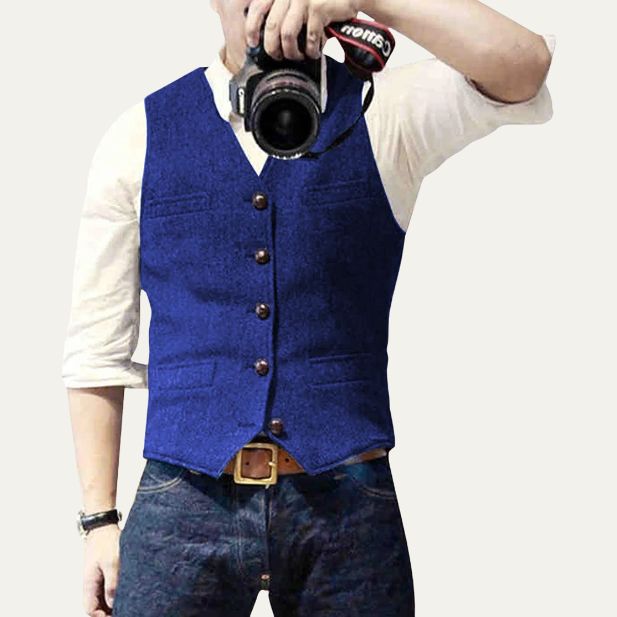 The St. Andrews Men's Elegant Button-Up Vintage Vest