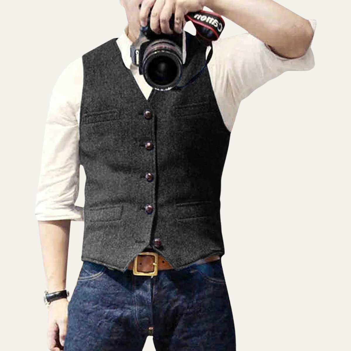 The St. Andrews Men's Elegant Button-Up Vintage Vest