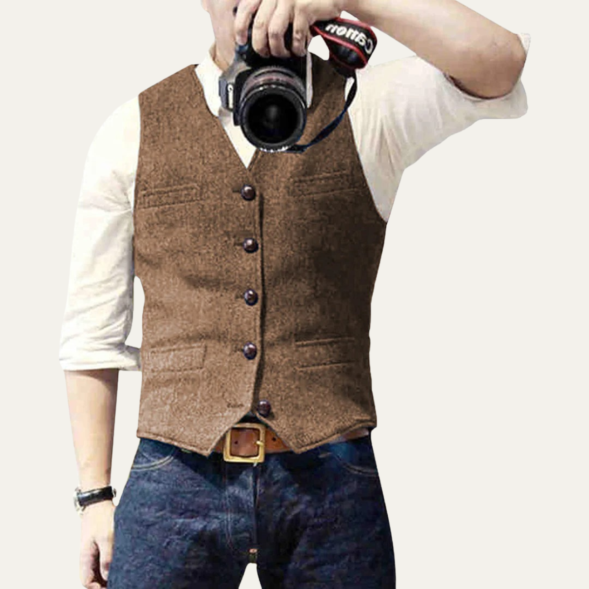 The St. Andrews Men's Elegant Button-Up Vintage Vest
