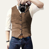 The St. Andrews Men's Elegant Button-Up Vintage Vest