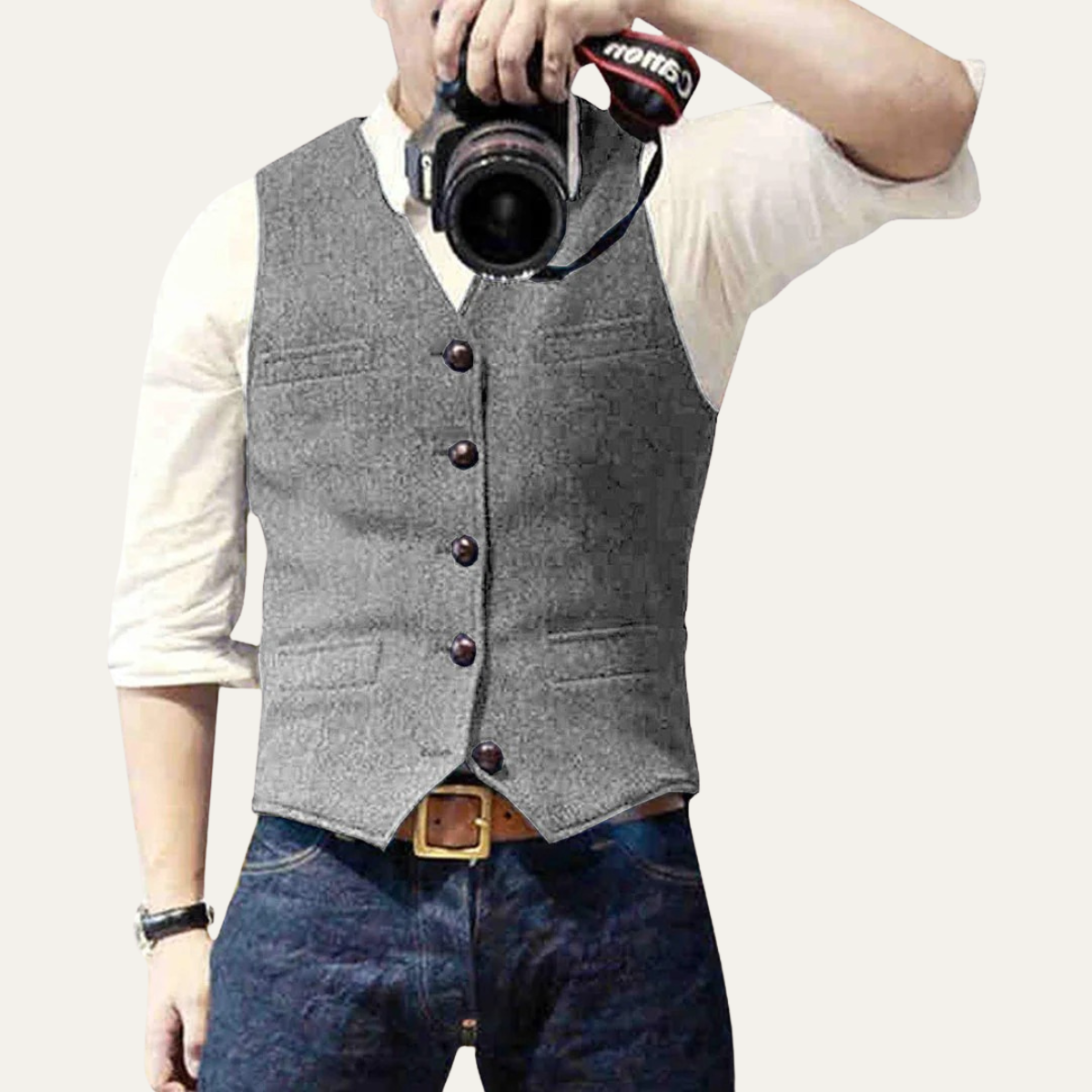 The St. Andrews Men's Elegant Button-Up Vintage Vest