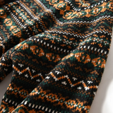 The Monopoli Men’s Nordic Retro Patterned Button Up Cardigan