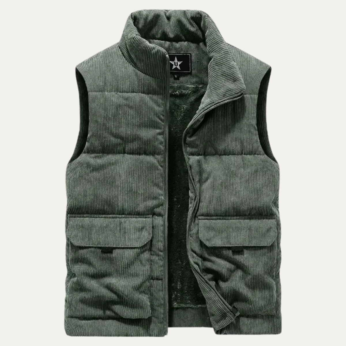 The Silverhill Men’s Corduroy Warm Padded Puffer Gilet