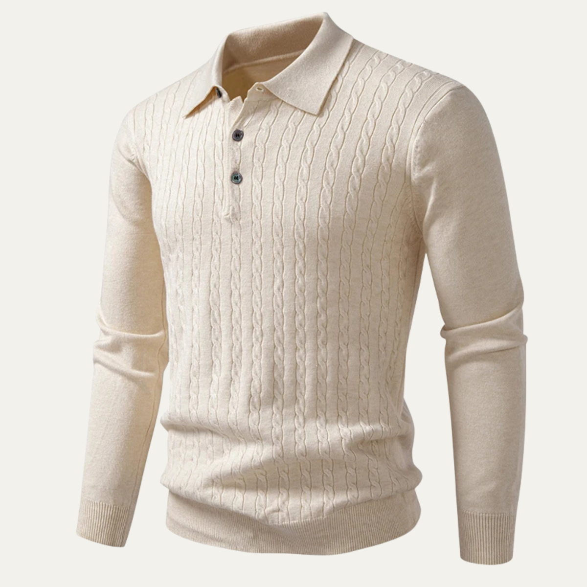 The Soverato Men’s Soft Cotton Casual Knit Polo Jumper