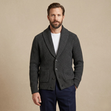 The Aldercrest Men’s Chunky Button-Up Knitted Shawl Collar Cardigan