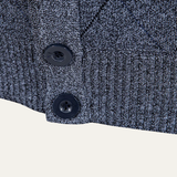 The Brightwood Men’s Winter Fleece Knit Plaid V Neck Cardigan