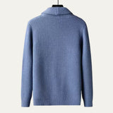 The Agrigento Men’s Button-Up Knitted Shawl Collar Cardigan