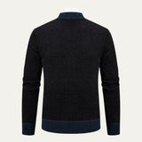 The Levanzo Men’s Contrast Embroidered Knit Bomber Cardigan