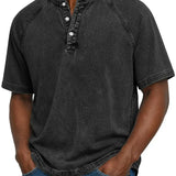 Thomas - Vintage Button T-Shirt for Men