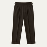 The Hensley Pleated Pants – High Waist Wool Blend for Men