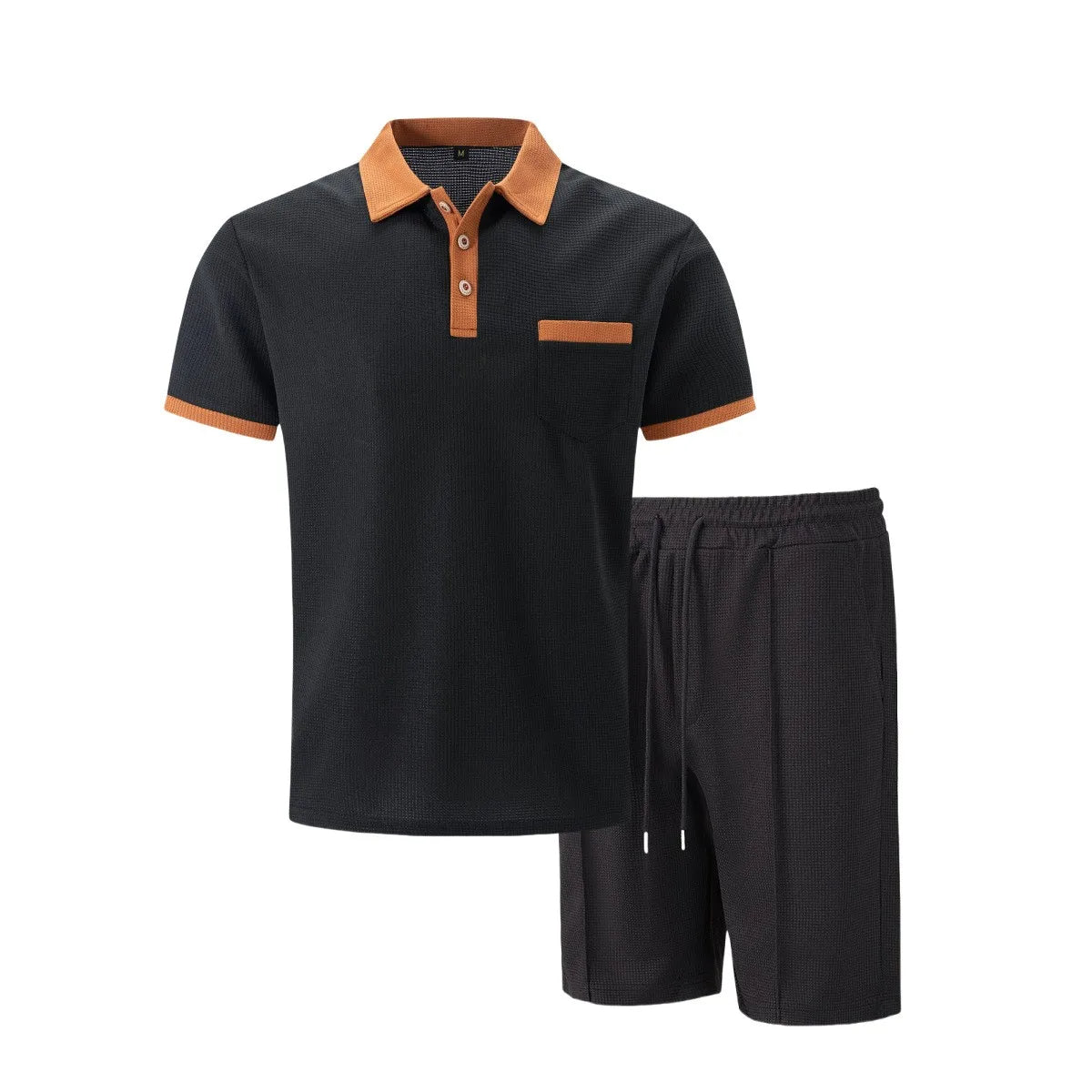 The Capri Fabric Set – Vintage Polo & Shorts Co-ord for Men