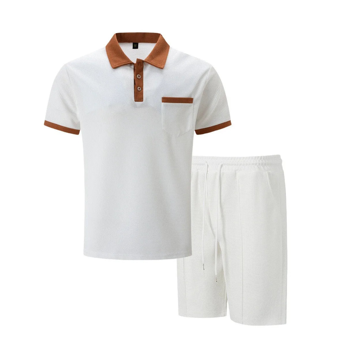 The Capri Fabric Set – Vintage Polo & Shorts Co-ord for Men