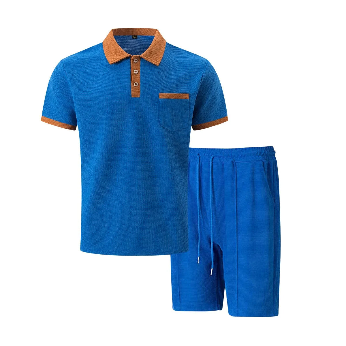 The Capri Fabric Set – Vintage Polo & Shorts Co-ord for Men
