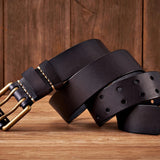 The Lancaster Belt – Double-Pin Vintage Leather Design