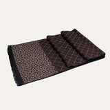 The Champs Élysées Cashmere Merino Scarf for Men - Burgundy