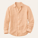 The Buckingham Men’s Casual Relaxed Fit Cotton Linen Shirt