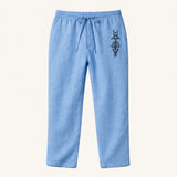 The Brookridge Men’s Trendy Relaxed Fit Linen Wide Leg Drawstring Pants