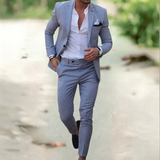 The Santorini Linen Wedding Guest Men’s Suit