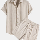 The Corsica Linen Set – Summer Shirt & Trousers for Men